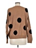 T Tahari Polka Dots Brown Pullover Sweater Size M - photo 2