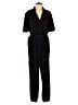 Fraiche by J 100% Polyester Solid Black Jumpsuit Size XL - photo 1