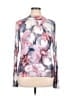 Pilcro Floral Purple Pullover Sweater Size XL - photo 1