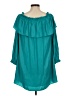 Lilly Pulitzer 100% Polyester Teal 3/4 Sleeve Blouse Size M - photo 2
