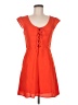 Lulus 100% Polyester Orange Casual Dress Size M - photo 1