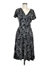 Coldwater Creek Paisley Black Casual Dress Size 8 - photo 1