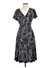Coldwater Creek Paisley Black Casual Dress Size 8 - photo 2