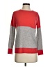 Kokun 100% Cashmere Color Block Red Cashmere Pullover Sweater Size S - photo 1