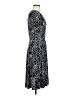 Coldwater Creek Paisley Black Casual Dress Size 8 - photo 4