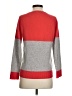 Kokun 100% Cashmere Color Block Red Cashmere Pullover Sweater Size S - photo 2