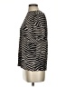 H&M 100% Viscose Animal Print Black Short Sleeve Blouse Size 4 - photo 5