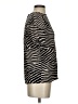 H&M 100% Viscose Animal Print Black Short Sleeve Blouse Size 4 - photo 4
