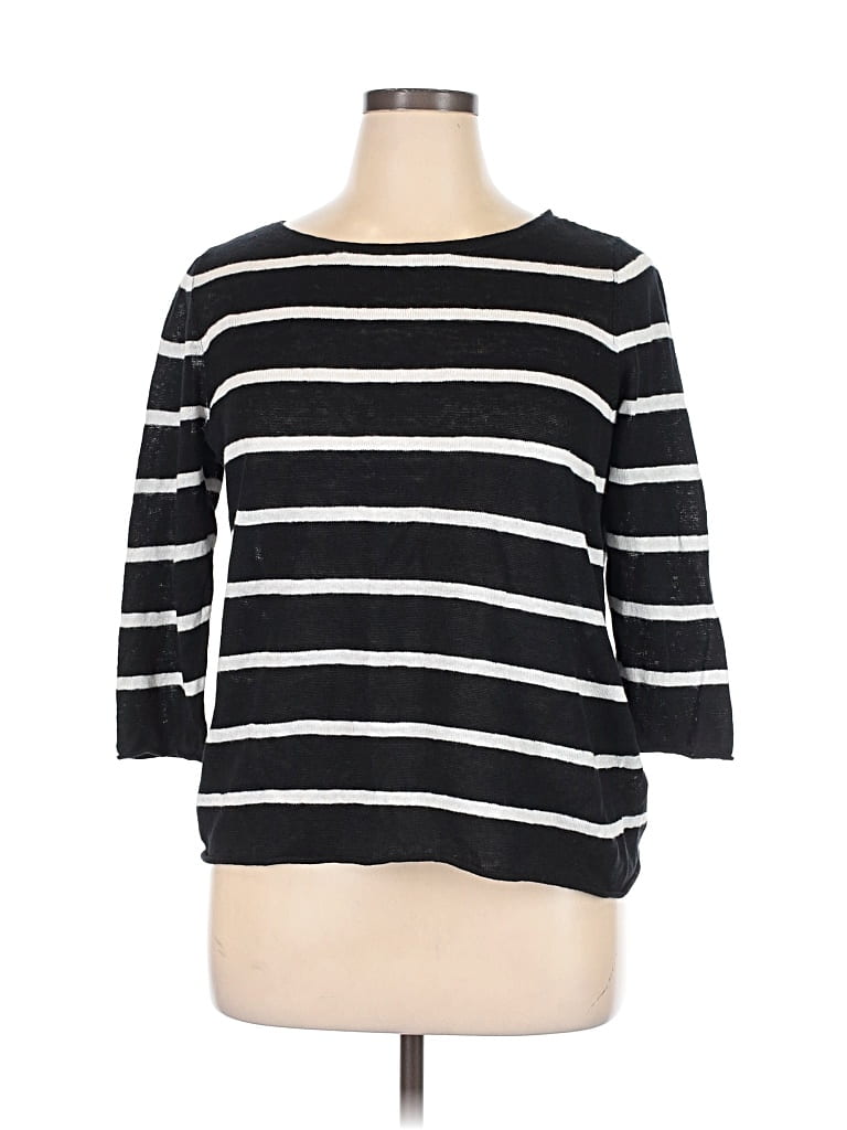 Pre-owned Eileen Fisher Pullover Sweater In Black