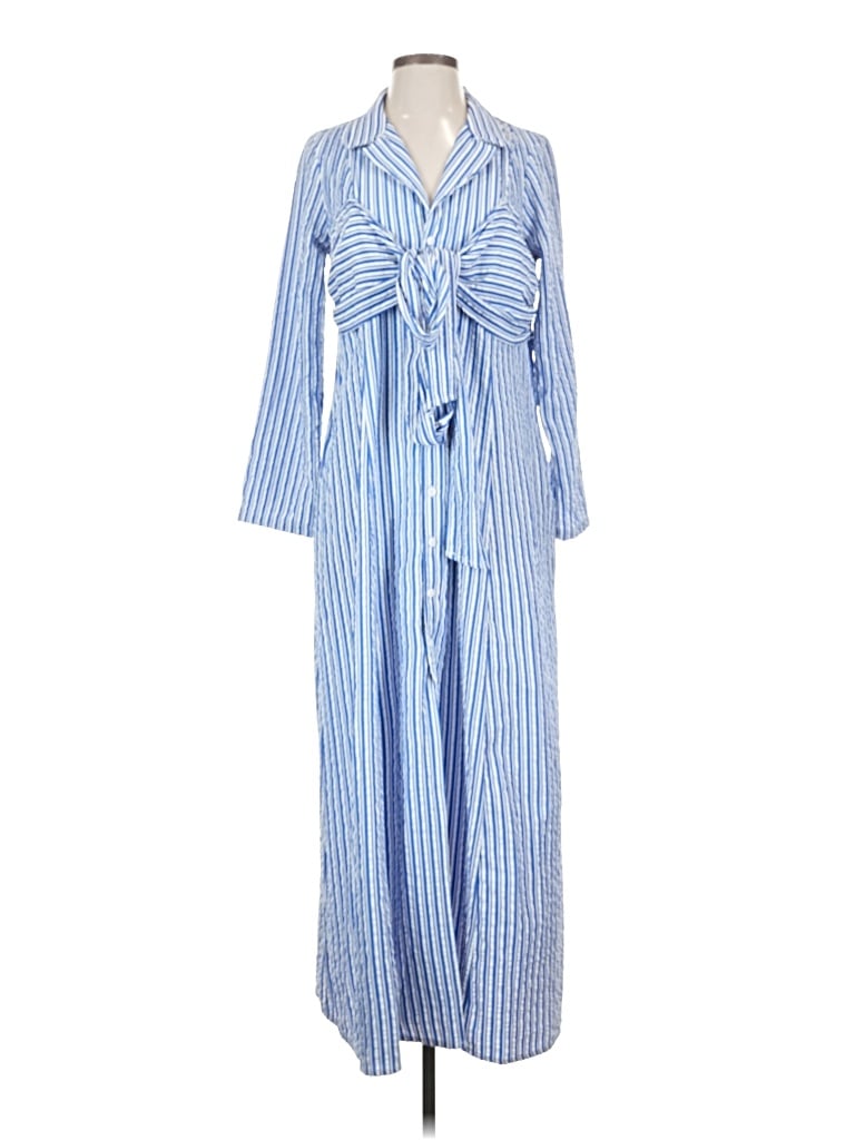 Pre-owned Porridge Casual Dress In Blue