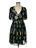 Zara Basic Tropical Black Cocktail Dress Size M - photo 1