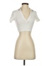 Zara Ivory Short Sleeve Turtleneck Size S - photo 1