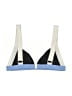 Solid & Striped Color Block Blue Swimsuit Top Size S - photo 2
