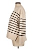 In Loom Stripes Tan Turtleneck Sweater Size M - photo 5