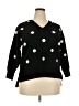 Philosophy Republic Clothing Polka Dots Black Pullover Sweater Size 2X - photo 1
