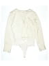 Open Edit Ivory Long Sleeve Blouse Size S - photo 1
