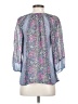 Joie 100% Silk Blue 3/4 Sleeve Silk Top Size XS - photo 2