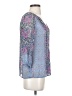 Joie 100% Silk Blue 3/4 Sleeve Silk Top Size XS - photo 4