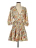 Maje 100% Polyester Paisley Yellow Orange Casual Dress Size EU (FR) 34 / US 2 - photo 1