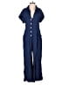 Shore Solid Blue Jumpsuit Size XS - photo 1