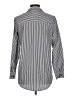 Shein 100% Polyester Stripes Silver Long Sleeve Blouse Size M - photo 2