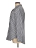 Shein 100% Polyester Stripes Silver Long Sleeve Blouse Size M - photo 5