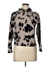 Kokun 100% Cashmere Animal Print Silver Cashmere Pullover Sweater Size L - photo 1