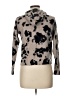 Kokun 100% Cashmere Animal Print Silver Cashmere Pullover Sweater Size L - photo 2