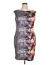 Assorted Brands Graphic Gray Cocktail Dress Size 16 - photo 1