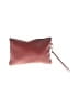 Firenze 100% Leather Burgundy Brown Leather Wristlet One size - photo 1