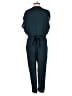 Assorted Brands 100% Rayon Solid Teal Jumpsuit Size XS - photo 2