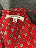 Max Studio 100% Polyester Print Red 3/4 Sleeve Blouse Size L - photo 7