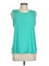 Athletic Works 100% Polyester Teal Sleeveless T-Shirt Size L - photo 1