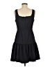 Maison Tara Solid Black Casual Dress Size 8 - photo 2