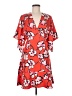 Lewit 100% Silk Print Red Casual Dress Size 6 - photo 1