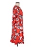 Lewit 100% Silk Print Red Casual Dress Size 6 - photo 4