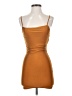 Forever 21 Solid Orange Cocktail Dress Size S - photo 1