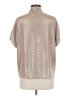 Brooke Wright Metallic Silver Short Sleeve Blouse One size - photo 2