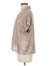 Brooke Wright Metallic Silver Short Sleeve Blouse One size - photo 5