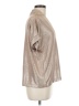 Brooke Wright Metallic Silver Short Sleeve Blouse One size - photo 4