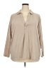 Torrid Tan Long Sleeve Polo Size 3X Plus (3) - photo 1
