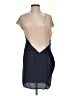 Aryn K. 100% Silk Color Block Tan Cocktail Dress Size S - photo 1