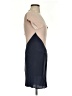 Aryn K. 100% Silk Color Block Tan Cocktail Dress Size S - photo 4