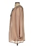 BCBGMAXAZRIA 100% Polyester Solid Tan Long Sleeve Blouse Size XS - photo 5