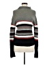Q&A Color Block Gray Turtleneck Sweater Size M - photo 1
