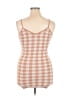 Say What? Checkered-gingham Tan Casual Dress Size XL - photo 2
