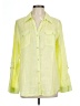 Chico's Color Block Yellow 3/4 Sleeve Button-Down Shirt Size L (estimated) - photo 1