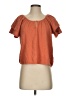 TeXTURE & THREAD Madewell Orange Short Sleeve Blouse Size XXS - photo 1