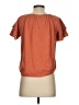 TeXTURE & THREAD Madewell Orange Short Sleeve Blouse Size XXS - photo 2