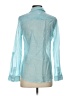 Chico's Teal Long Sleeve Button-Down Shirt Size Sm (0) - photo 2